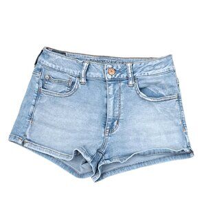 American Eagle Outfitters Super  Stretch Hi-Rise Shortie Denim Shorts Size 8